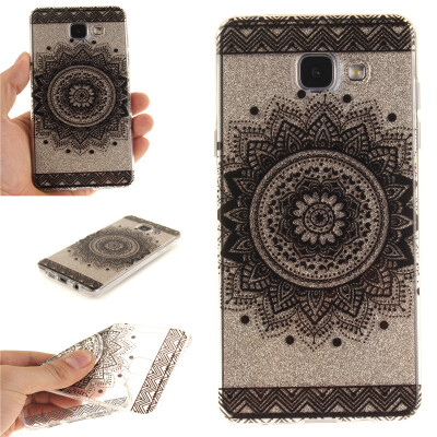 

Black mandala Pattern Soft Thin TPU Rubber Silicone Gel Case Cover for SAMSUNG GALAXY A3 2016A310