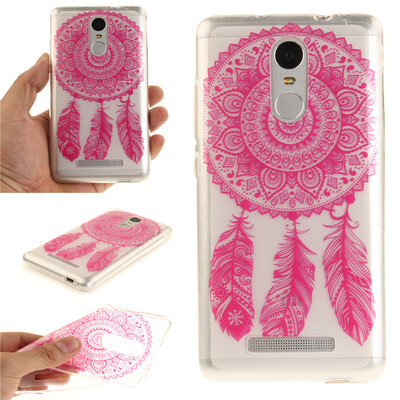 

Rose wind chimes Pattern Soft Thin TPU Rubber Silicone Gel Case Cover for XiaoMi RedMi Note3