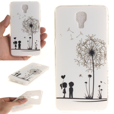 

Lovers and dandelion Pattern Soft Thin TPU Rubber Silicone Gel Case Cover for LG X Screen