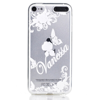 

White butterfly Pattern Soft Thin TPU Rubber Silicone Gel Case Cover for iPod Touch 5