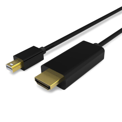 

Rui Ming RA272BK-0300 Mini DP to HDMI высококачественный аудио и видео кабель 4K мини-молния-молния для HDMI-телевизора Apple TV TV-проектор 3 м черный