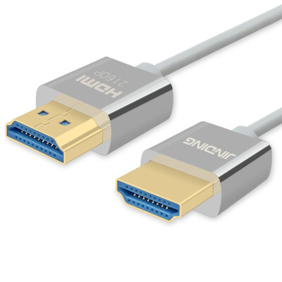 

JINDING JD-H50 slim luxury gold-plated version 20 HDMI digital high-definition line support HD 2k 4k resolution 3D function TV cable HD interface cable 2 meters