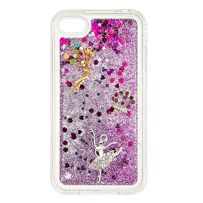 

Dynamic Quicksand Glitter Liquid Soft TPU Case Cover For IPHONE 5S