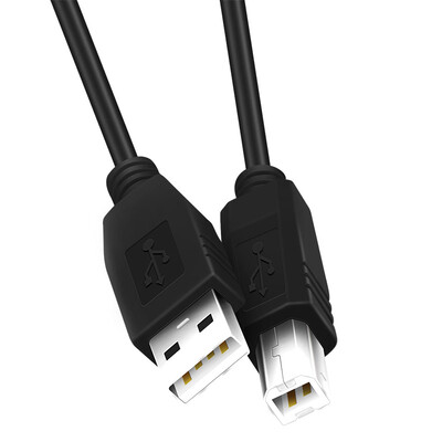 

(SZ) SZ-PL18B high-speed USB port printer data cable 2.0 engineering grade flame retardant printing line cable double shield AM / BM 1.8 m black