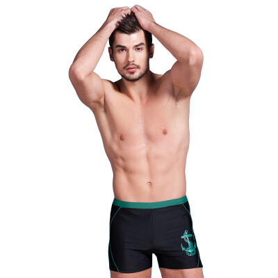 

QIHAI Men's swimsuit boxer trunks high elastic and comfortable swimming training pants Spa