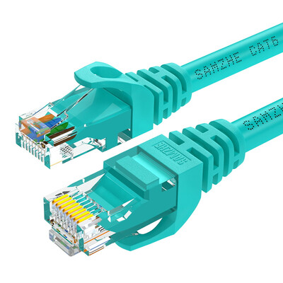 

Shanze (SAMZHE) WXL-6010 шесть CAT6 Гигабитный восьмиядерный сетевой кабель для перемычки витой пары светло-зеленый 1 метр