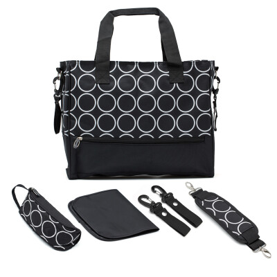 

My beloved multi-functional large capacity mummy pack five sets of pregnant women to be produced package shoulder bag diagonal package ZA17928 black circle