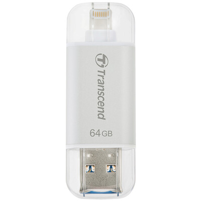 

Transcend 64GBJDG300 Apple phone flash phone phone компаньон Молния, USB 3.1 двойной разъем Apple официальный MF сертификация серебро