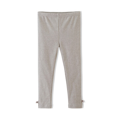 

Fragrance Flordeer French Kids Girls Pure Pants Bowknot Leggings F61010 Gray 110