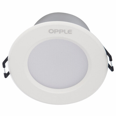 

Jingdong supermarket Op lighting LED downlight ceiling light aluminum paint white 3 only installed 3 Watt warm white 4000K hole 7-8 cm
