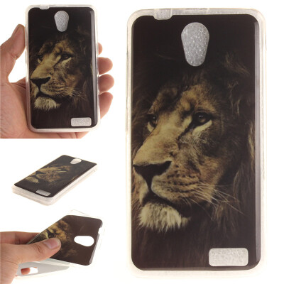 

Lions Pattern Soft Thin TPU Rubber Silicone Gel Case Cover for Lenovo A319