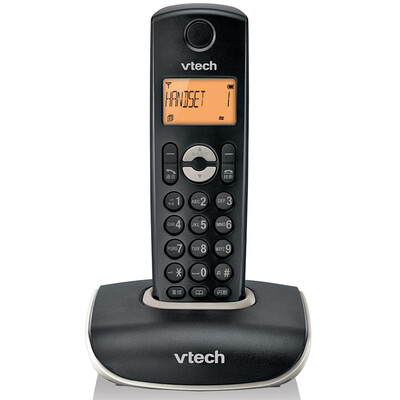 

VTE (Vtech) VT1047CN Digital Cordless Telephone Stand-alone Screen Backlight Home Office Wireless Host Black