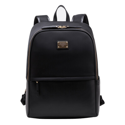 

Samsonite new beauty shoulder bag fashion leisure travel backpack female 13 inch cow leather business computer bag 45Q 09005 black