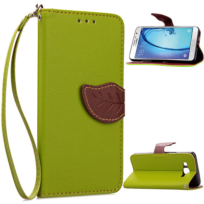 

Green Design PU Leather Flip Cover Wallet Card Holder Case for Samsung Galaxy On7G6000