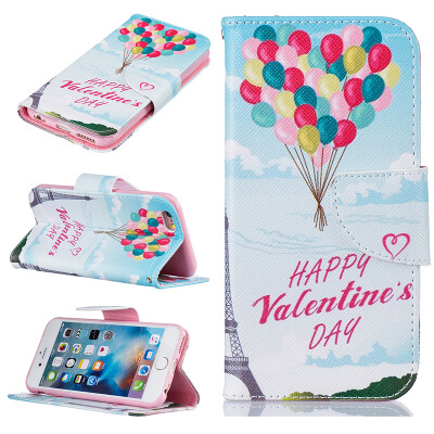 

Balloon Design PU Leather Flip Cover Wallet Card Holder Case for IPHONE 66S