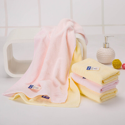 

Gold towel home textiles GA1131 cotton square water-absorbent soft face towel red&yellow mixed color 6 installed 70 335cm 75g