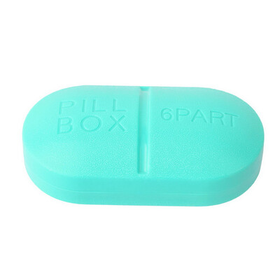 

Portable Travel 6-Slot Medical Pill Box Holder Medicine Case Drug Storage New