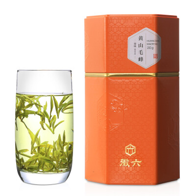 

2017 new tea emblem six Chuncha green tea 800 taste Huangshan Maofeng tea 200g canned