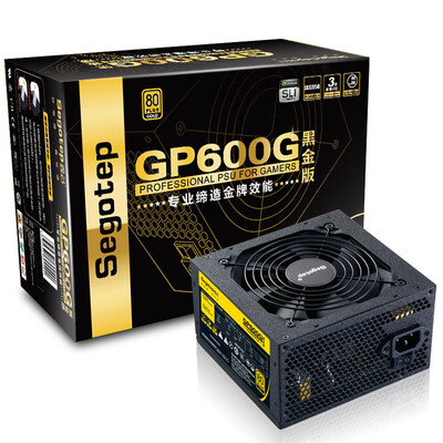 

Golden Valley (Segotep) Номинальная мощность 500W GP600G Black Gold Edition (Gold Certified эффективность / конверсия 90 + / широкий входной / задней линии поддержки / вентилятора интеллектуальный контроль температуры)