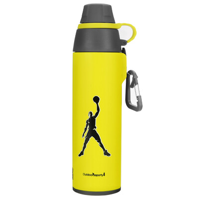 

Jingdong supermarket] Road drinkers (RUNSIER) Z10 480ML portable travel suburban insulation cup stainless steel cup sports buckle with anti-wear bag black
