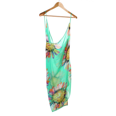 

Женщины Sexy Summer Цветочные шифон Бикини Cover Up Пляж платье Swimwear Wrap