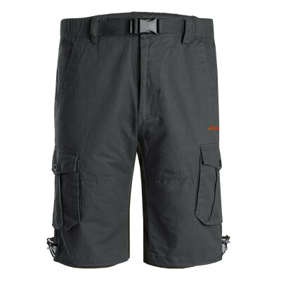 

Carlus (clothin) overalls men loose casual shorts pockets pants outdoor sports tooling pants CP13401 black 2XL code