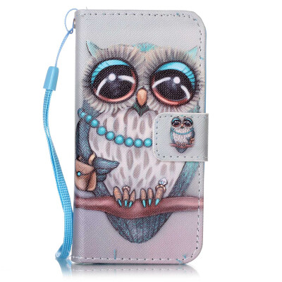 

Gray Owl Design PU Leather Flip Cover Wallet Card Holder Case for IPHONE 5