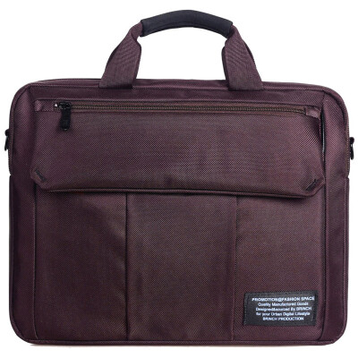 

British BRINCH portable shoulder notebook computer bag nylon material horizontal section 14.1 inch BW-158 purple