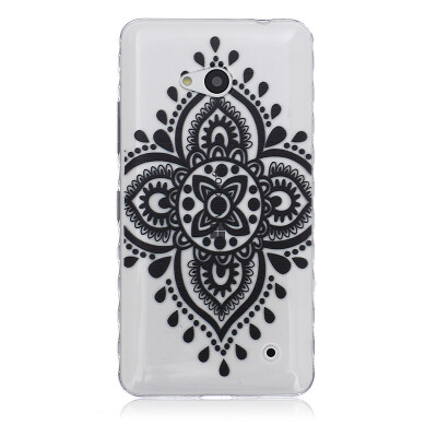 

Black Chinese knot Pattern Soft Thin TPU Rubber Silicone Gel Case Cover for Microsoft Lumia 640