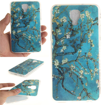 

Apricot tree Pattern Soft Thin TPU Rubber Silicone Gel Case Cover for LG X Screen