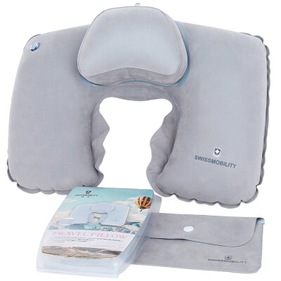 

SWISSMOBILITY Outdoor Sweeping Pillow U Pillow Neck Pillow Pillow Pillow Pillow Neck Airplane Travel Headrest MT-5655-14T00 Cool Gray