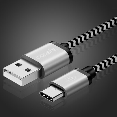 

Capshi Type-C кабель для передачи данных Andrews телефон зарядное устройство канатные 1,5 м серебро поддержка Huawei P10 / mate9 / слава V8 / 5-головка / Samsung S8 / музыка как пшено 5S6