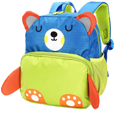 

[Jingdong Supermarket] Cara sheep (Carany) cute cartoon children backpack primary school students shoulder bag 1-3-5 year old male and female fluorescent warning burden children bag C6005 apple green bear