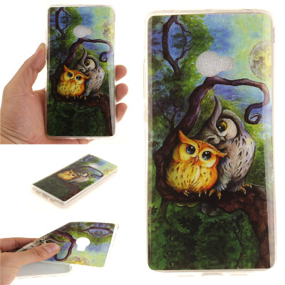 

Oil painting owl Pattern Soft Thin TPU Rubber Silicone Gel Case Cover for XIAOMI Note2