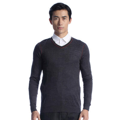 

Aston men's fashion round neck casual sweater men's sweater gray 175 / L AW15309387