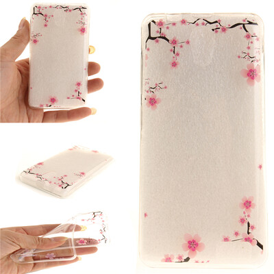 

Up and down plum blossom Pattern Soft Thin TPU Rubber Silicone Gel Case Cover for Lenovo A319