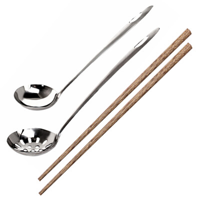 

Kelibite charcoal hot pot barbecue old Beijing shabu mutton hot pot copper pot copper hot pot accessories set long chopsticks colander spoon set KLB9036A