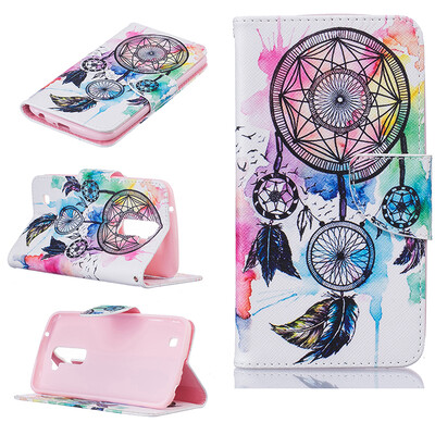 

Dreamcatcher Design PU Leather Flip Cover Wallet Card Holder Case for LG K10