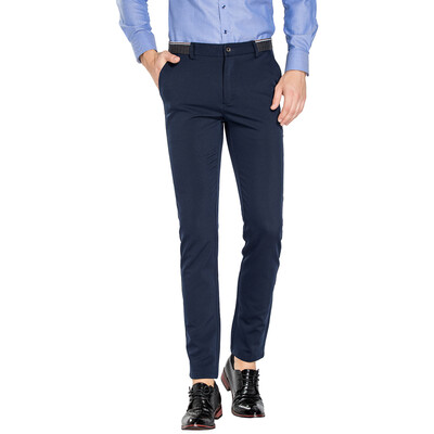 

Yu Zhaolin casual pants men's fashion simple straight men's men's casual trousers YZLSF11 navy blue 31
