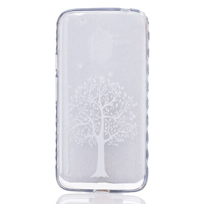 

White tree Pattern Soft Thin TPU Rubber Silicone Gel Case Cover for Moto G4G4 Plus