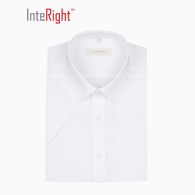 

INTERAY machine washing free iron business men short sleeve shirt white 39 yards