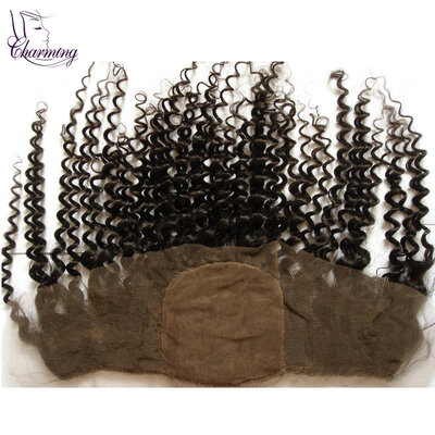 

Kinky Curly Malaysian Lace Frontal 13x4 Virgin Human Hair Afro Kinky Curly Silk Frontal Closure Ear To Ear Lace Frontal With Baby