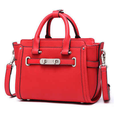 

39ALPINA Alpina kangaroo fashion leather mobile handbag wild Korean shoulder trend diagonal package 662011014 red