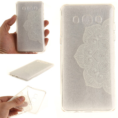 

Half white flowers Pattern Soft Thin TPU Rubber Silicone Gel Case Cover for Samsung Galaxy J5 2016J510