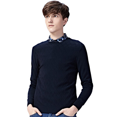 

DANCING WOLVES Long Sleeve Men's Sweater 679502922 Navy 180 / 96A
