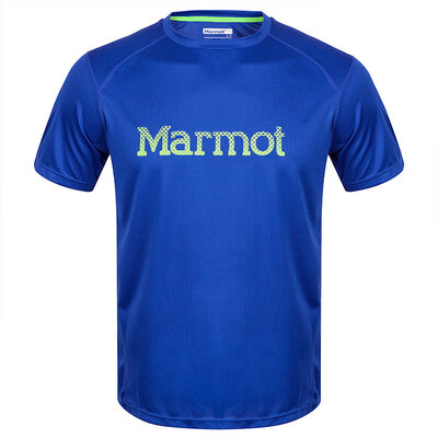 

Marmot Marmot быстросохнущая футболка мужская дышащая пот на шею с короткими рукавами одежда Q63170 темно-синий XL