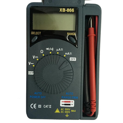 

LCD Мини Auto Range AC / DC Карманный цифровой мультиметр Вольтметр тестер Инструмент