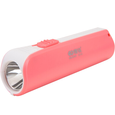 

KANGMING (KANGMING) LED mini flashlight lithium battery rechargeable two-speed environmental protection and energy saving small flashlight KM-8797 water pink