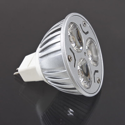 

3 LED MR16 3W AC DC 12V Warm / Cool White Spot Light Bulb Lamp Downlight