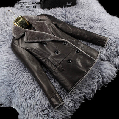 

lady genuine leather short jacket 100% real sheep leather coat women sheepskin winter clothing